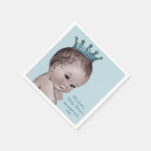  Prince Baby shower gepersonaliseerd Servet (Hoek)