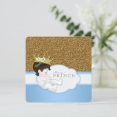 Prince Baby shower Kaart (Staand voorkant)