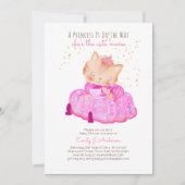 Prince Baby shower Katten Kitten Meisjes Roze Scha Kaart (Voorkant)