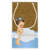 Prince Baby shower Klein Cadeauzakje (Achterkant)