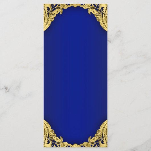 Prince Baby shower Menu (Achterkant)