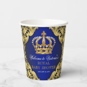 Prince Baby shower papieren bekers (Achterkant)