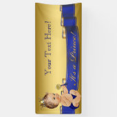 Prince Baby Shower Spandoek (Verticaal)