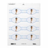 Prince Baby shower Waterfles Etiket (Full Sheet)