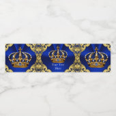 Prince Baby shower Waterflesetiketten Waterfles Etiket (Enkel label)