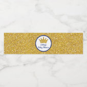 Prince Baby shower Waterflesetiketten Waterfles Etiket (Enkel label)