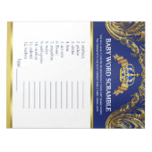 Prince Baby shower Word Scramble Games Notitieblok (Voorkant)