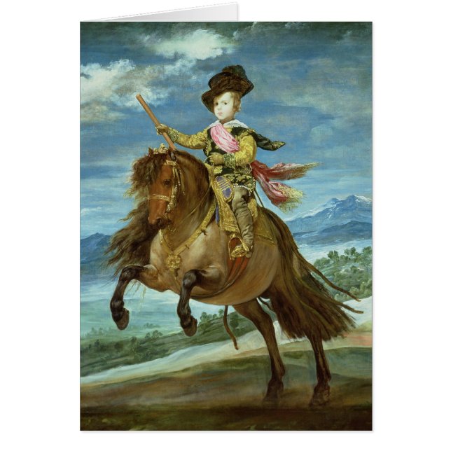 Prince Balthasar Carlos over horseback, c.1635-36 (Voorkant)