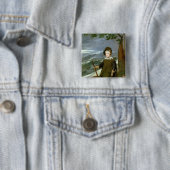 Prince Balthasar Carlos Vierkante Button 5,1 Cm (In situ)
