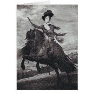 Prince Balthasar over Horseback door Velazque