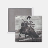 Prince Balthasar over Horseback door Velazque Magneet (Voorkant / Achterkant)