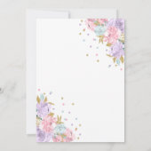 Prince Birthday Invitation Gold Princess Catle Kaart (Achterkant)