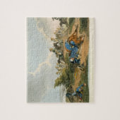 Prince Blucher onder zijn paard bij de slag om Wa Legpuzzel (Verticaal)