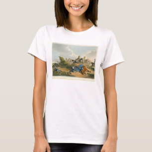 Prince Blucher onder zijn paard bij de slag om Wa T-shirt