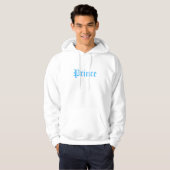 Prince Blue Text Hoodie (Voorkant volledig)