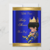 Prince Boy Baby shower Blue 2 African American Kaart (Voorkant)