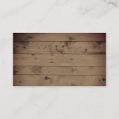 Prince Boy Baby shower Registry Insert Rustic Wood Informatiekaartje (Achterkant)