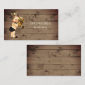 Prince Boy Baby shower Registry Insert Rustic Wood Informatiekaartje (Voorkant / Achterkant)