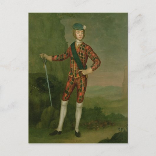 Prince Charles Edward Stuart Briefkaart (Voorkant)