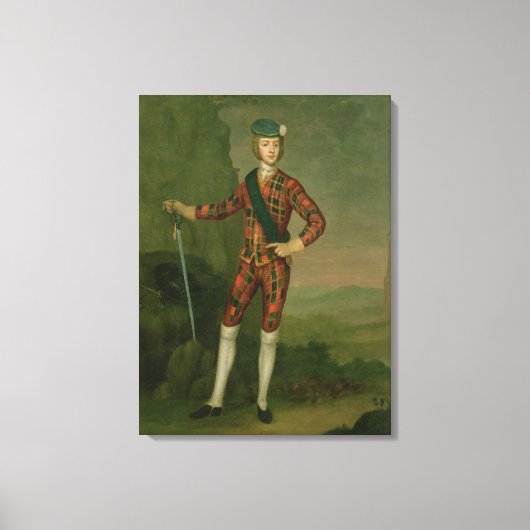Prince Charles Edward Stuart Canvas Afdruk (Voorkant)