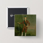 Prince Charles Edward Stuart Vierkante Button 5,1 Cm (Voorkant /achterkant)