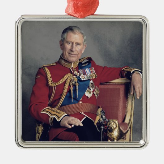 Prince Charles III 2018 Metalen Ornament (Voorkant)