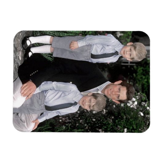 Prince Charles met jonge zonen Magneet (Horizontaal)