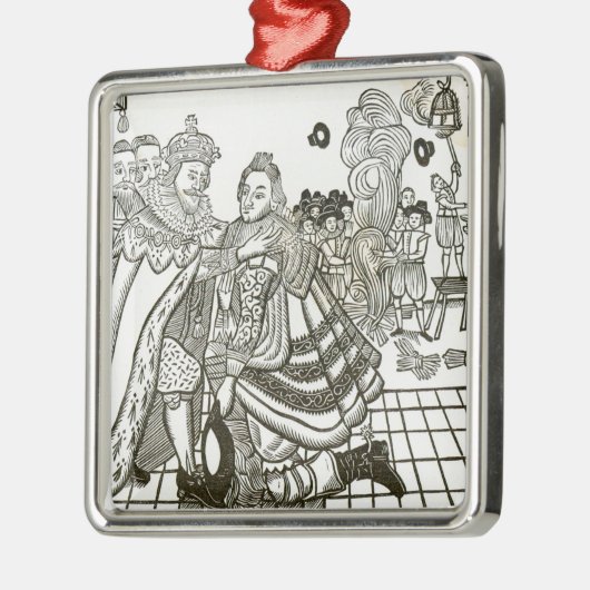 Prince Charles's Welcome Home uit Spanje, 1623 Metalen Ornament (Links)