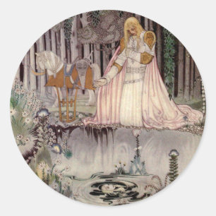 Prince Charmand Face in de pool Ronde Sticker