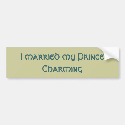 Prince Charming Bumpersticker (Voorkant)