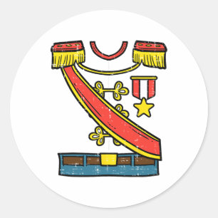 Prince Charming Costume Cute Halloween Mannen Boys Ronde Sticker