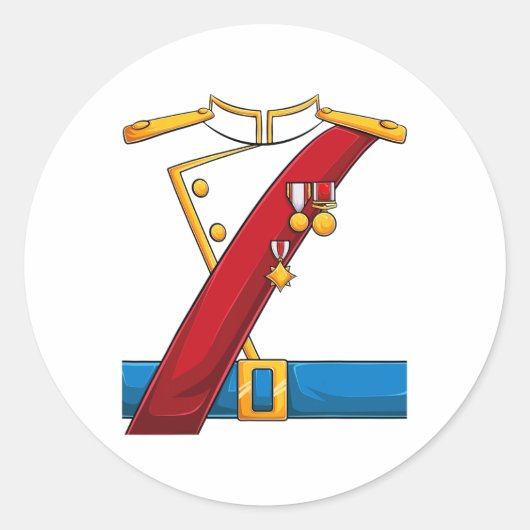 Prince Charming Costume Halloween Kinder jongens M Ronde Sticker (Voorkant)