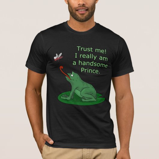 Prince Charming en Frog Funny T-shirt (Voorkant)