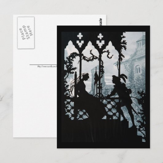 Prince Charming en Princess Briefkaart (Voorkant / Achterkant)