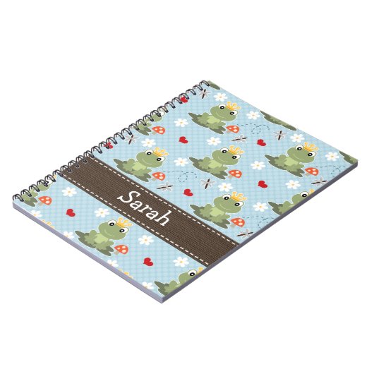 Prince Charming Frog Spiral Notitieboek Journal (Linkerzijde)