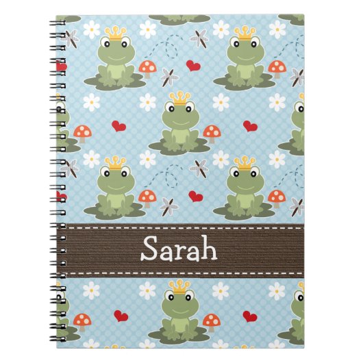 Prince Charming Frog Spiral Notitieboek Journal (Voorkant)