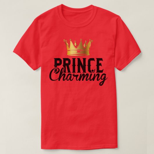 Prince Charming Funny Fairy Tale Halloween Lazy Co T-shirt (Design voorkant)