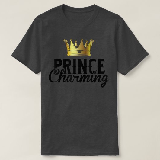 Prince Charming Funny Fairy Tale Halloween Lazy Co T-shirt (Design voorkant)