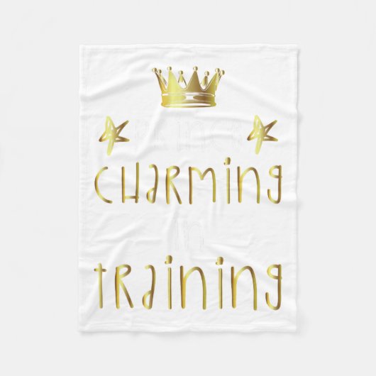 Prince Charming in training Hero Halloween Lazy Co Fleece Deken (Voorkant)