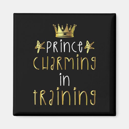 Prince Charming in training Hero Halloween Lazy Co Magneet (Voorkant)