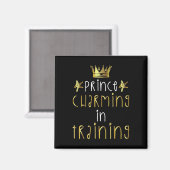 Prince Charming in training Hero Halloween Lazy Co Magneet (Voorkant / Achterkant)