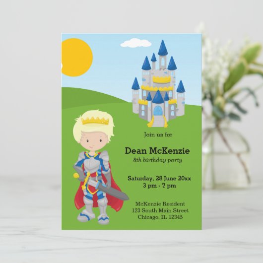 Prince Charming Kaart (Staand voorkant)