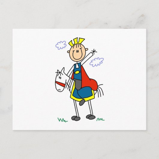 Prince Charming on Horse Briefkaart (Voorkant)