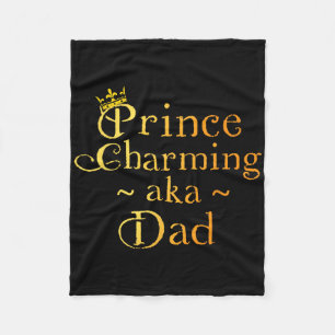 Prince Charming Papa Shirt Kroon Verjaardag Vader Fleece Deken