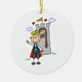 Prince Charming Rescues Princess Keramisch Ornament (Voorkant)