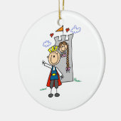Prince Charming Rescues Princess Keramisch Ornament (Links)