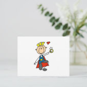 Prince Charming stelt huwelijk voor Briefkaart (Staand voorkant)