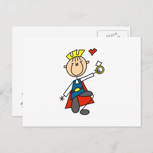 Prince Charming stelt huwelijk voor Briefkaart (Voorkant / Achterkant)