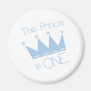 Prince Crown 1st Birthday Magneet