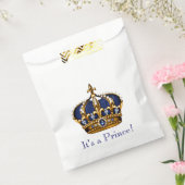 Prince Crown Baby shower Bedankzakje (Gezegeld)